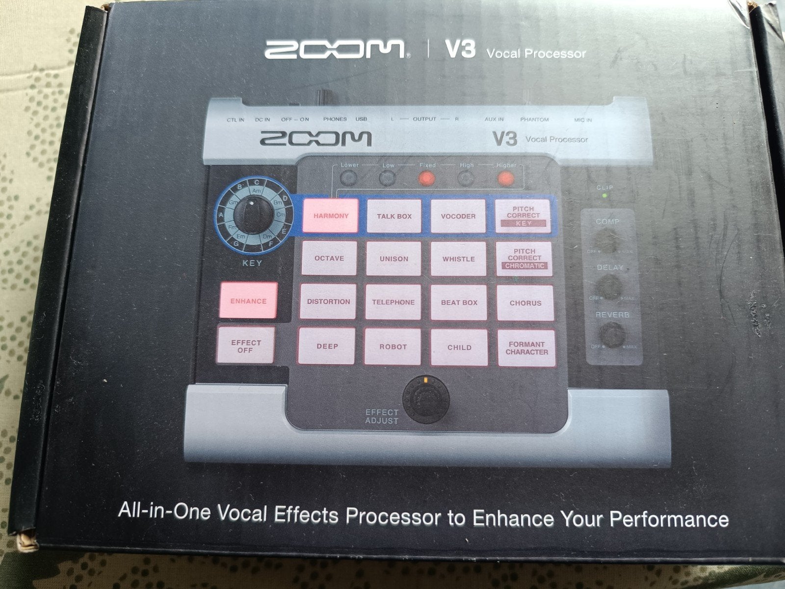 Zoom V3 Vocal Processor, Muziek en Instrumenten, Effecten, Ophalen of Verzenden, Zo goed als nieuw, Delay of Echo