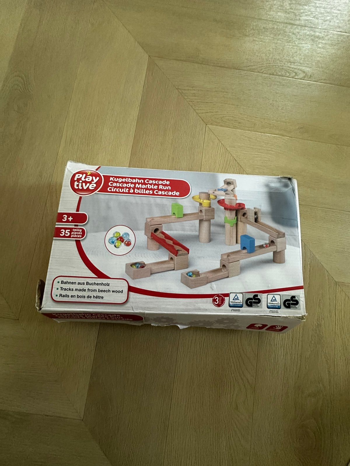 Playtive Houten Knikkerbaan Cascade - 35 Delen, Ophalen, Zo goed als nieuw, Overige merken