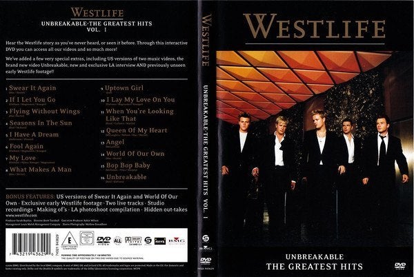 Westlife – Unbreakable - The Greatest Hits Vol. 1 DVD, Alle leeftijden, Verzenden, Zo goed als nieuw