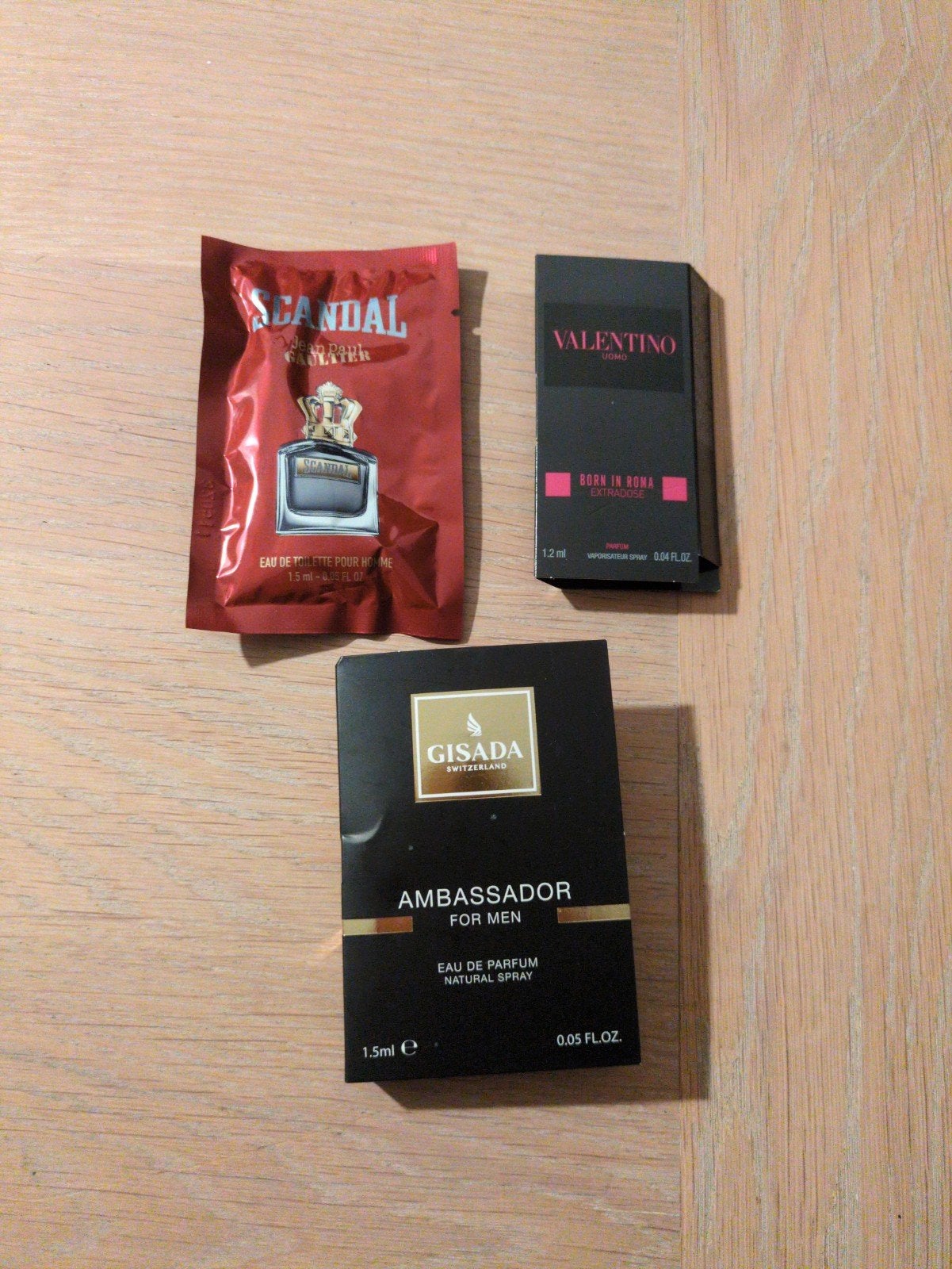 Parfum samples: Jean Paul Gaultier, Valentino, Gisada, Ophalen of Verzenden, Nieuw