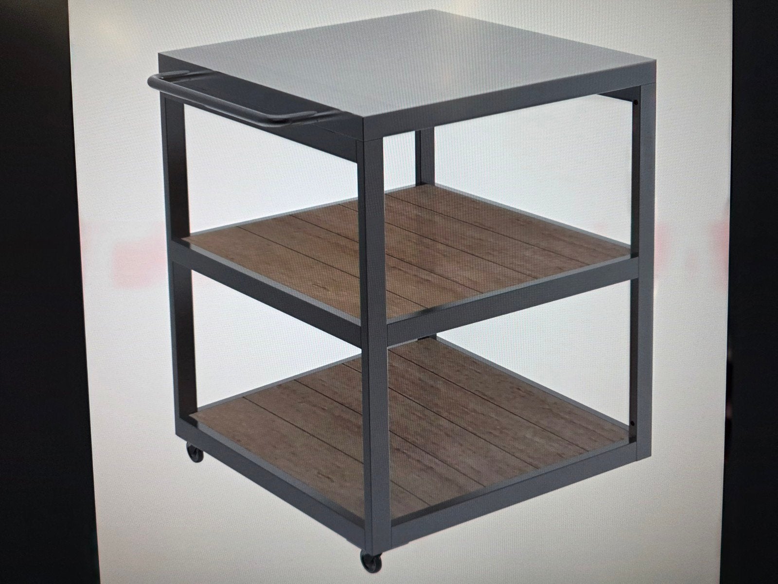 Witt Pizza Trolley Zijtafel - Zwart/Zilver Pizza Station, Witt Pizza, Nieuw, Ophalen of Verzenden, Metaal