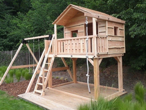 BOOMHUT PALEIS speeltoren speelhuis klimtoren speeltoestel, Kinderen en Baby's, Speelgoed | Buiten | Speeltoestellen, Ophalen