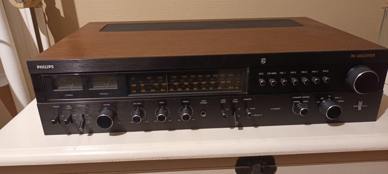 Philips 794 reciever, Ophalen, Gebruikt, Minder dan 60 watt, Overige merken