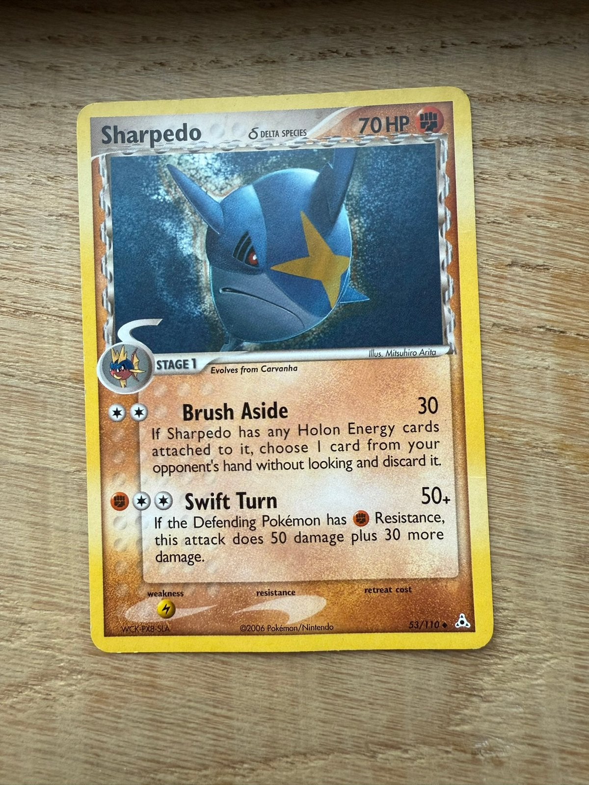 Sharpedo #53/110 Delta Species, Hobby en Vrije tijd, Verzamelkaartspellen | Pokémon, Ophalen of Verzenden, Losse kaart