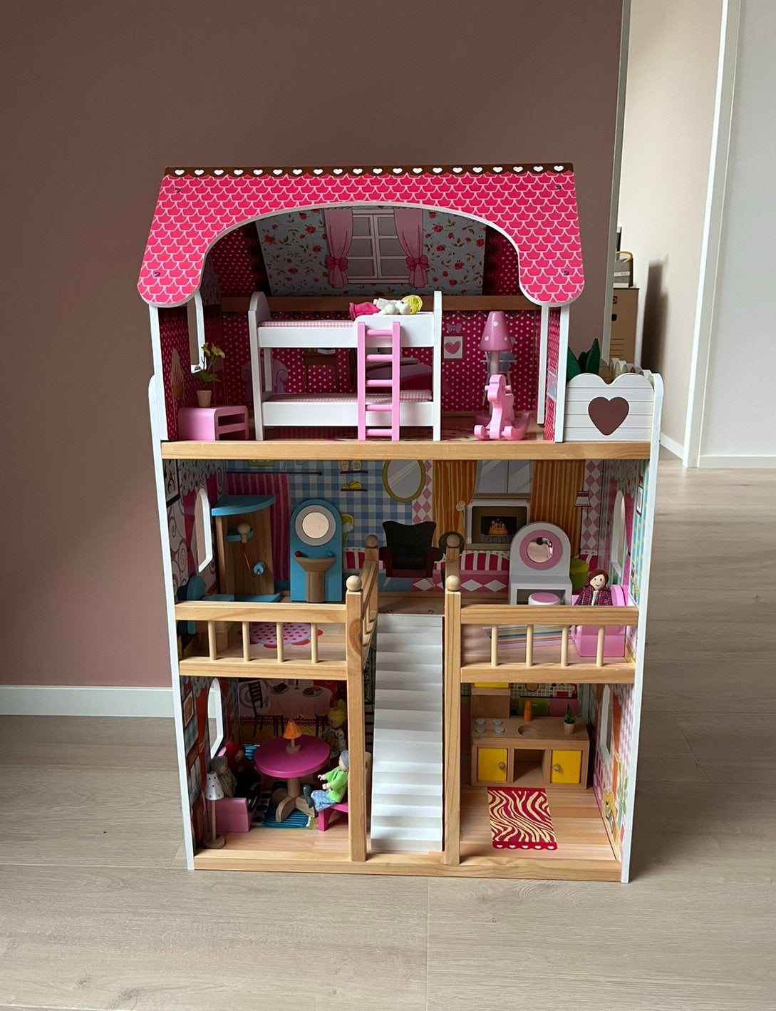 Poppenhuis Bandits & Angels, Ophalen, Zo goed als nieuw, Poppenhuis