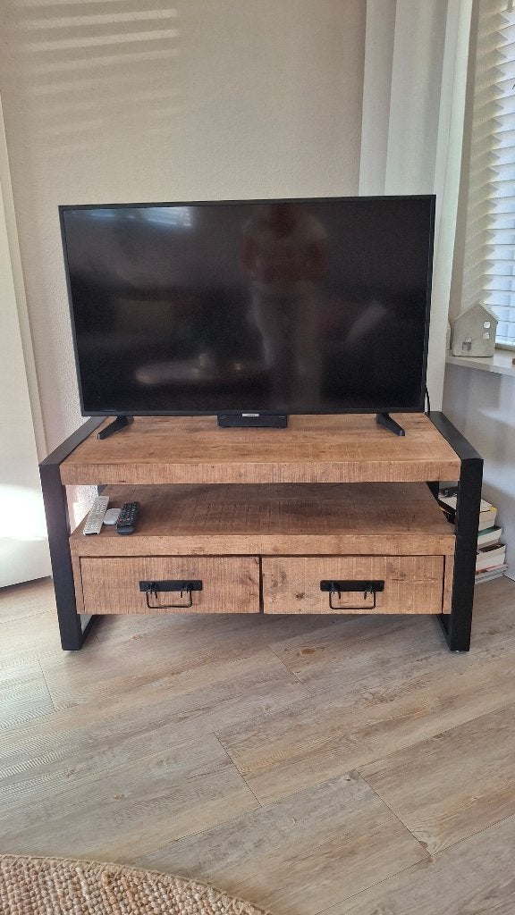 Tv kastje te koop, Ophalen, Teakhout, 50 tot 100 cm, Zo goed als nieuw
