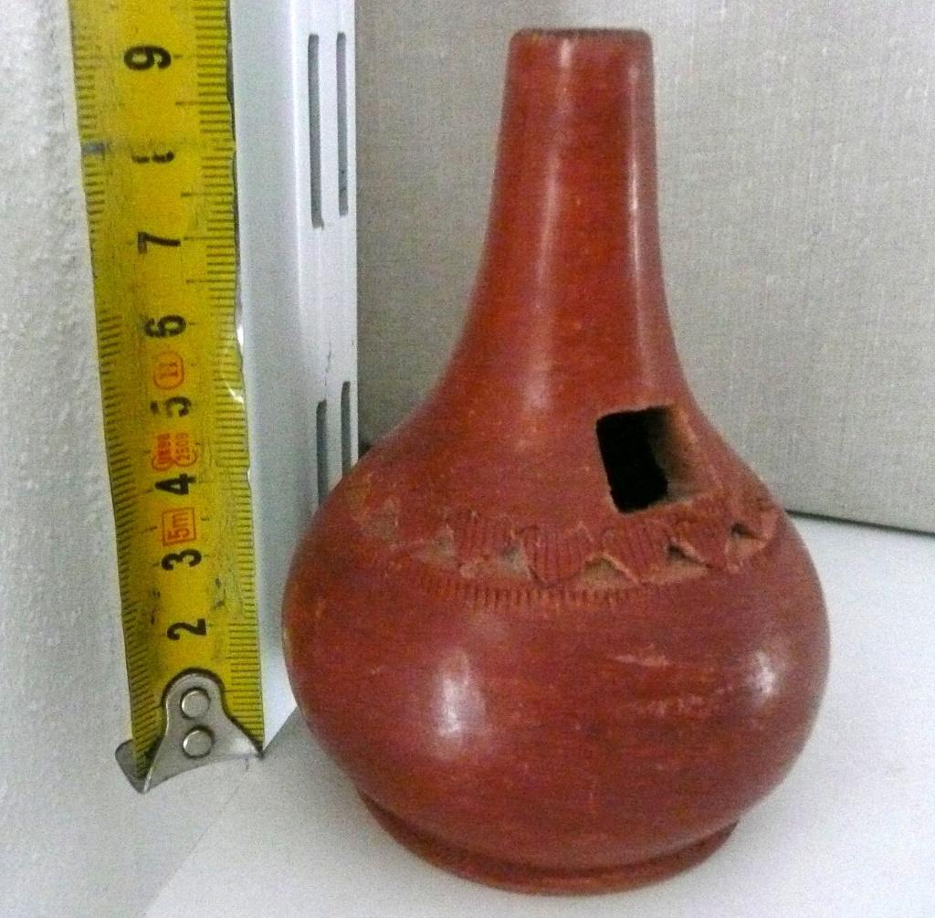 rood aardewerk olielampje ( 339), Ophalen of Verzenden