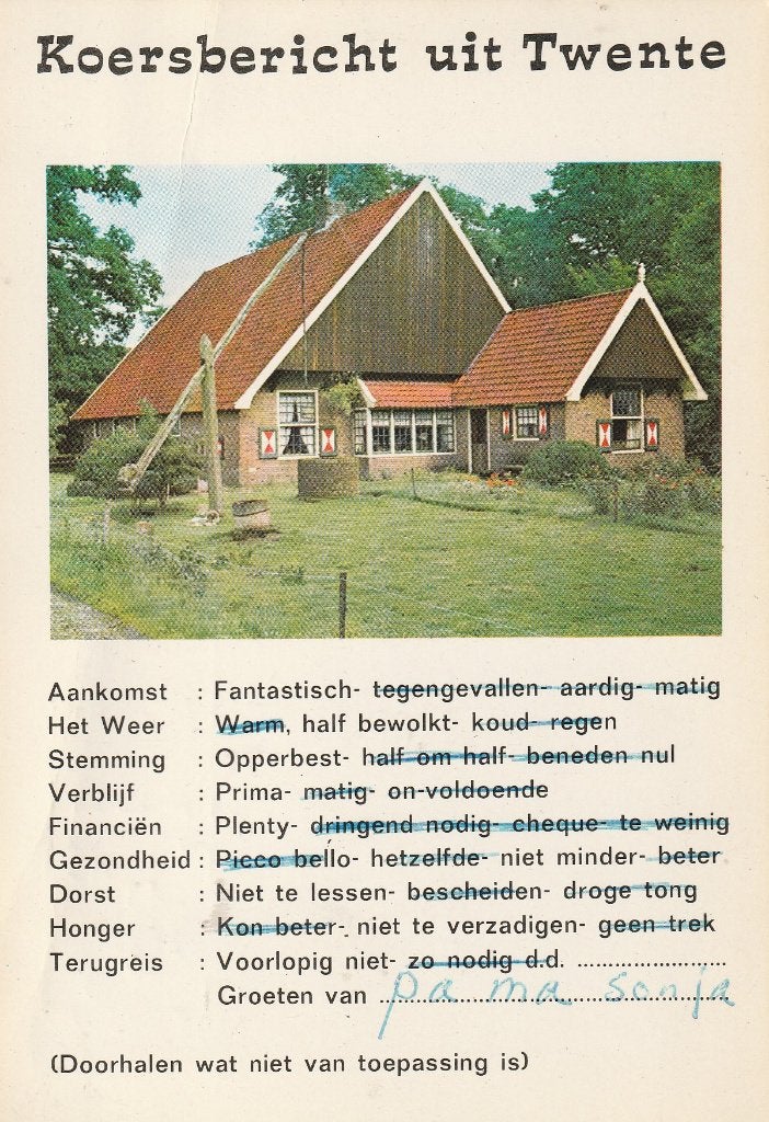 Koersbericht uit Twente 1974, Ophalen of Verzenden, 1960 tot 1980, Gelopen, Overijssel