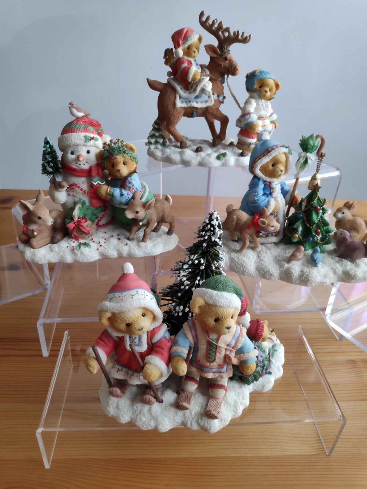 verzameling Cherished Teddies kerst, Ophalen, Zo goed als nieuw, Beeldje, Cherished Teddies