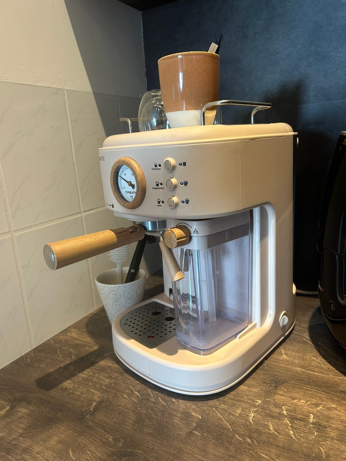 CREATE Thera Retro Pro (Semi-automatic espresso machine), Witgoed en Apparatuur, Koffiezetapparaten, Ophalen, Zo goed als nieuw