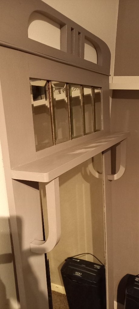 Grote oude eiken spiegel, Huis en Inrichting, Ophalen, Gebruikt, 75 tot 100 cm, 150 tot 200 cm