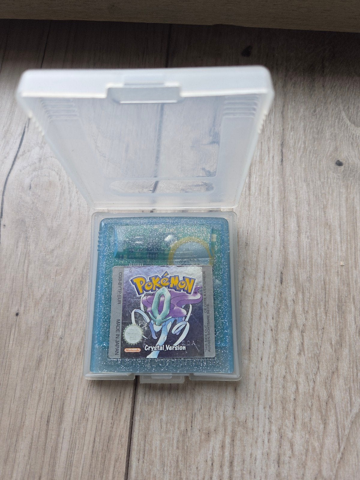Pokémon Crystal Version - Game Boy Color Cartridge, Gebruikt, 1 speler, Ophalen of Verzenden, Role Playing Game (Rpg)