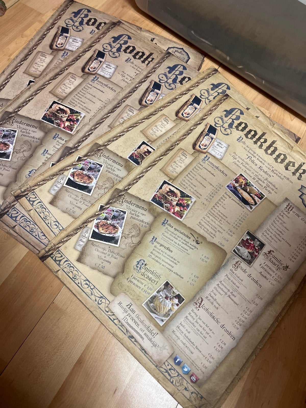Efteling Polles Keuken Placemats (6 stuks) - Nieuw, Verzamelen, Efteling, Nieuw, Gebruiksvoorwerp, Ophalen of Verzenden