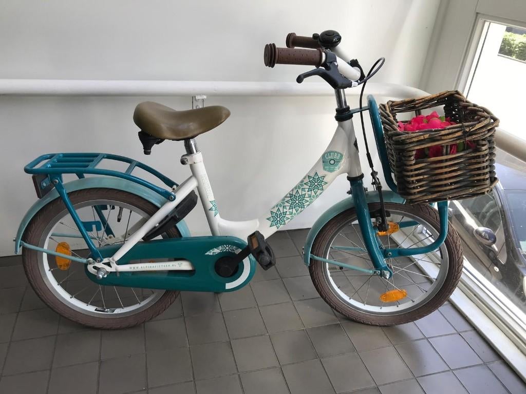 Alpina clubb meisjesfiets compleet 16 inch. + mandje, Ophalen, Terugtraprem, Gebruikt, Alpina