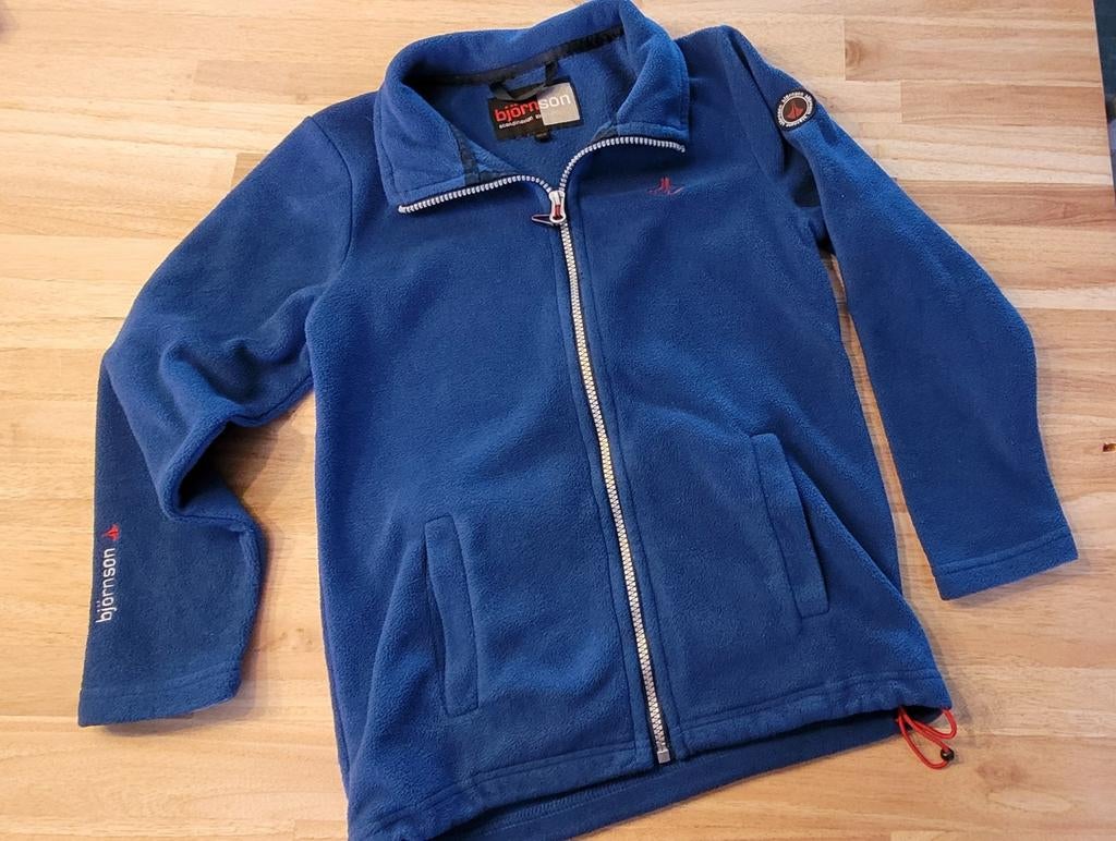 Björnson fleecevest jongen, blauw, maat 128, Ophalen of Verzenden, Björnson, Jongen, Trui of Vest