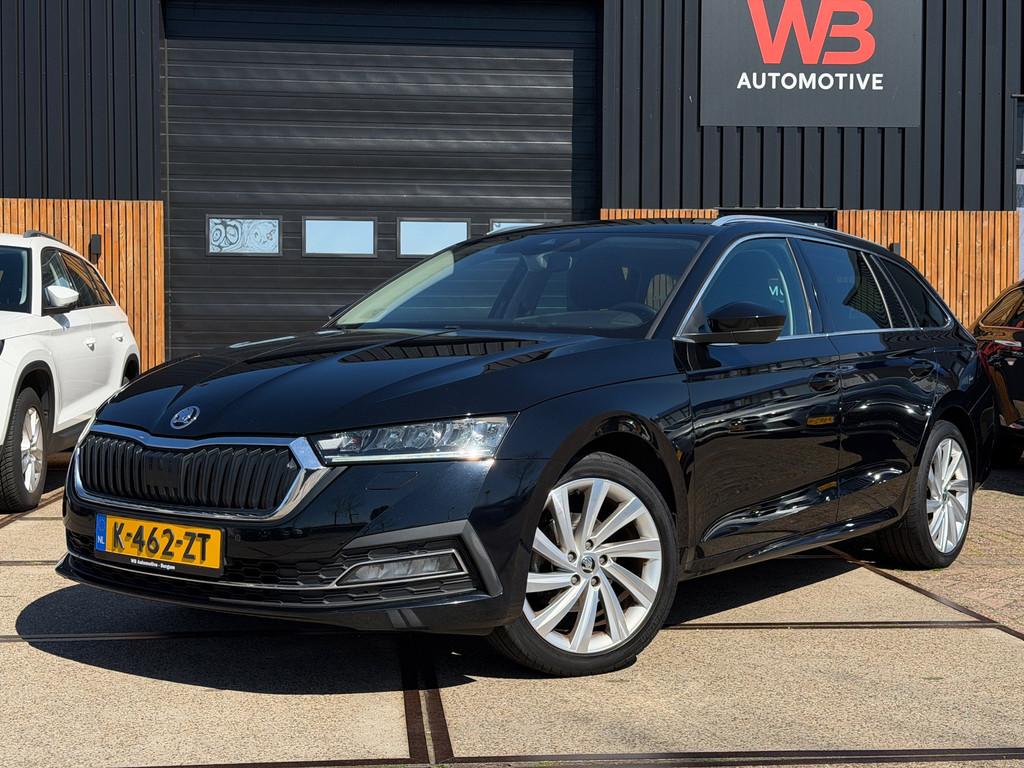 Skoda Octavia Combi 1.0 e-TSI Business Edition Plus Trekhaak, Auto's, Skoda, Stof, Gebruikt, Blauw, 23 km/l