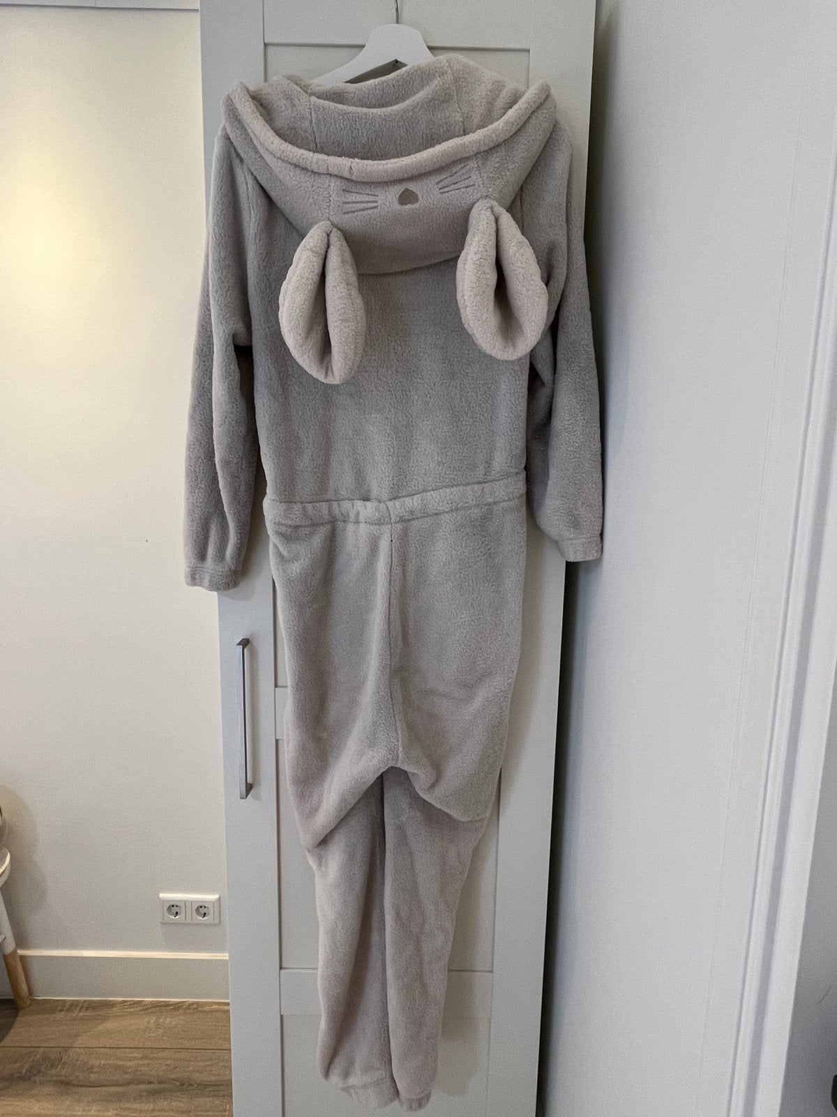 Zachte Onesie met Muisoortjes - Maat 36, Ophalen of Verzenden, Zo goed als nieuw, Maat 38/40 (M), Grijs