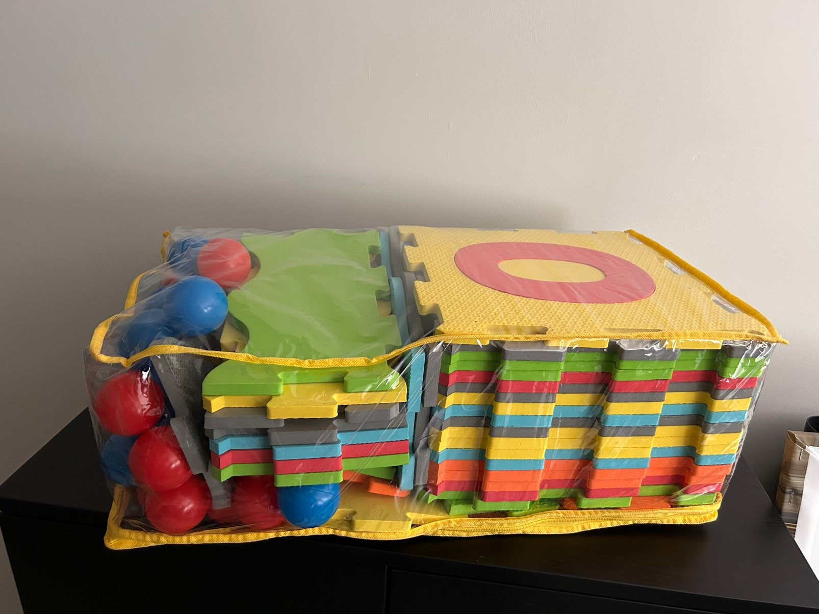 Let's Play 3-in-1 Foam Speelset met Ballenbak, Ophalen of Verzenden, Zo goed als nieuw, Speelkleed