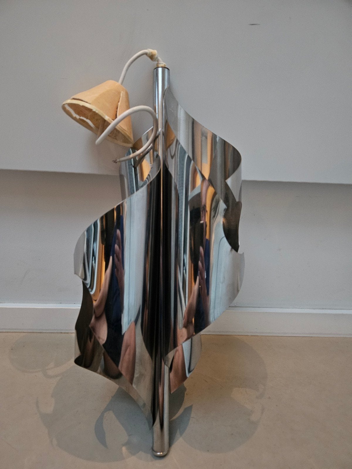 Jaren 70 Wokkel hanglamp., Ophalen of Verzenden, Gebruikt