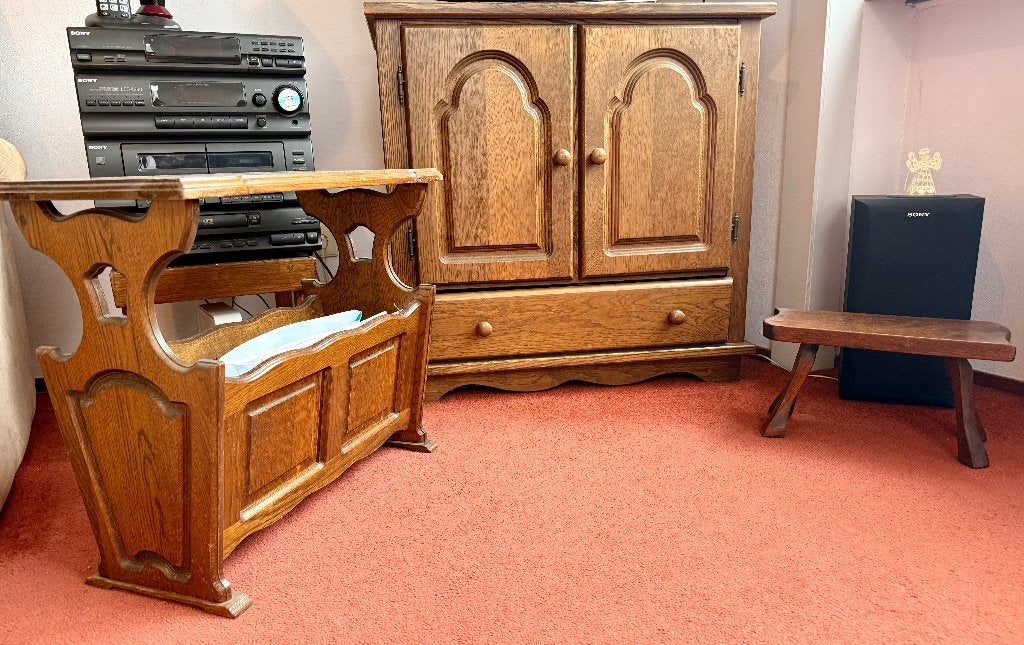 Sfeervolle massief eikenhouten meubels, Ophalen