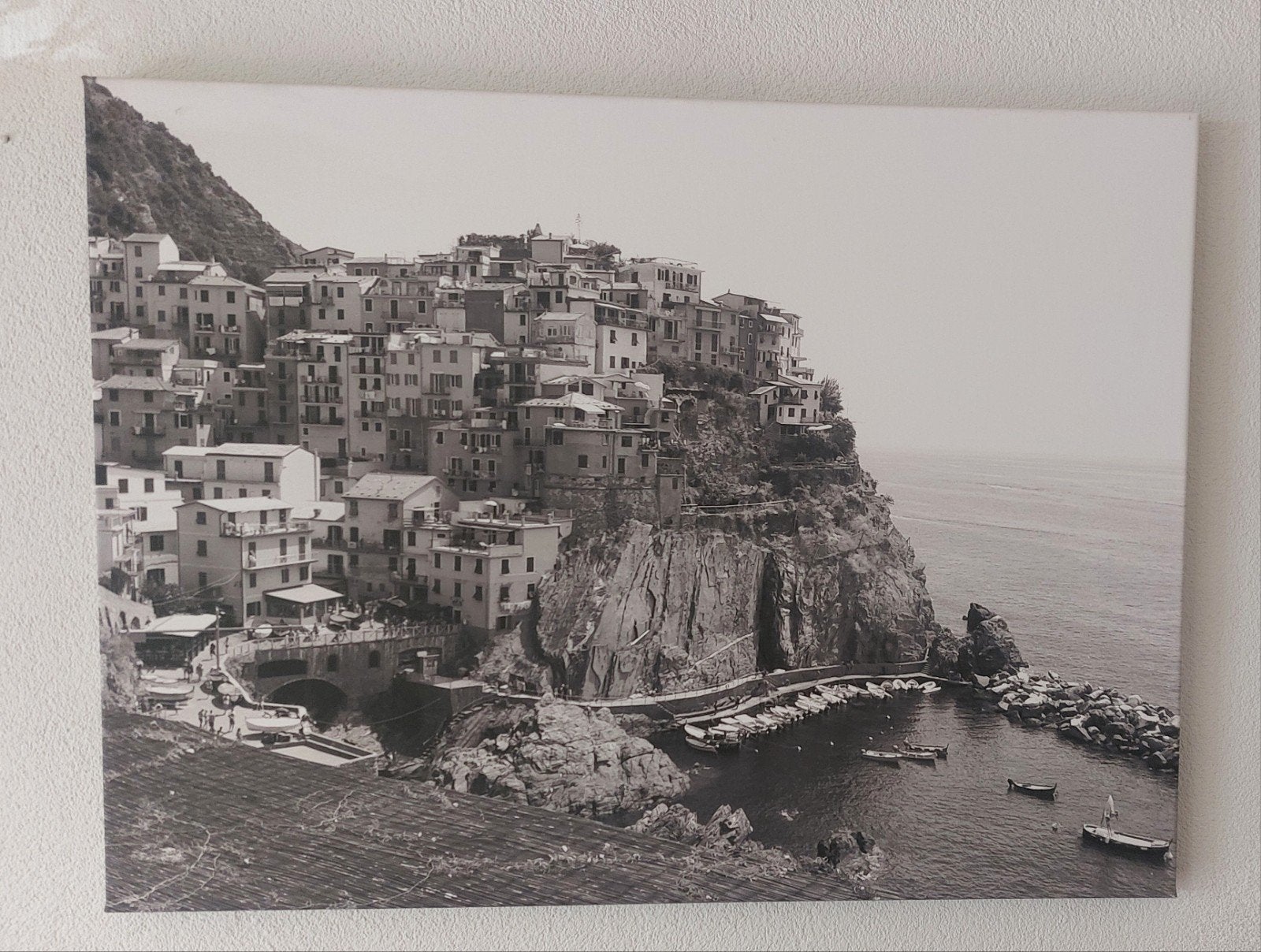 Canvas Cinque Terre,  100x75 cm, Ophalen, Gebruikt, Print, 75 tot 100 cm