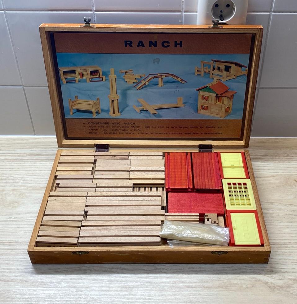 Garnier - Ranch 702, vintage houten speelset, Ophalen of Verzenden