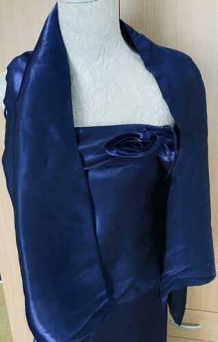 Lange rok met top en stola maat 38 Yves Calin, Kleding | Dames, Gelegenheidskleding, Maat 38/40 (M), Overige typen, Blauw, Ophalen of Verzenden