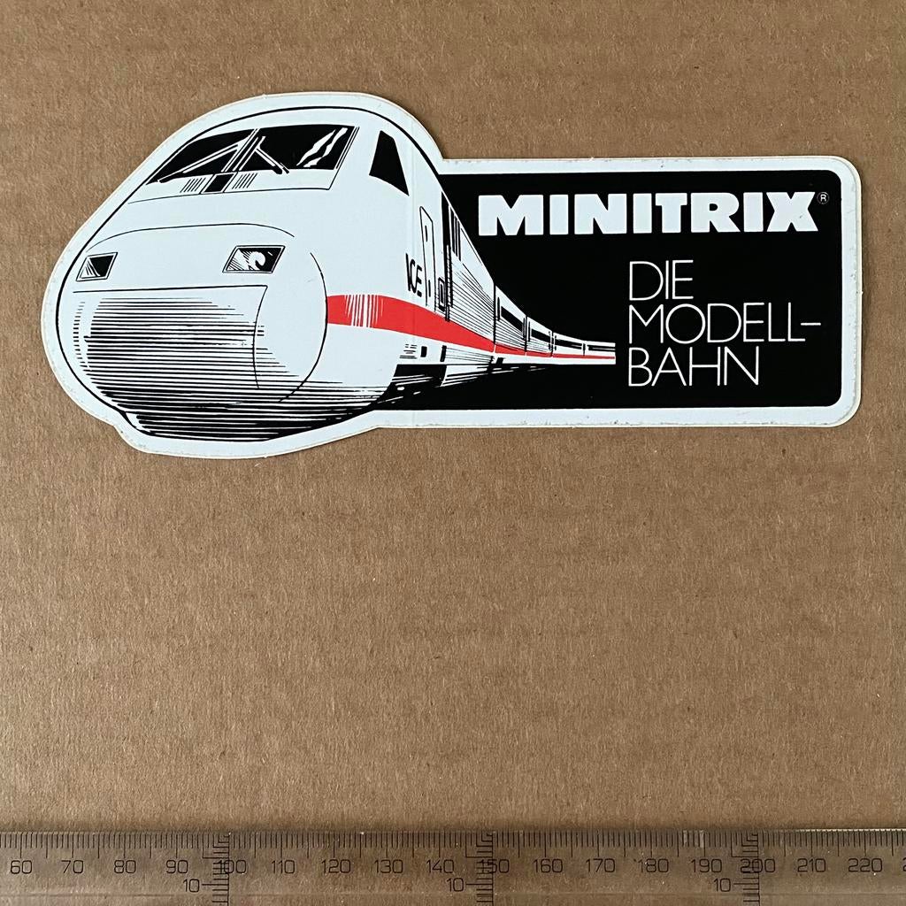 sticker minitrix modellbahn, Verzenden, Zo goed als nieuw