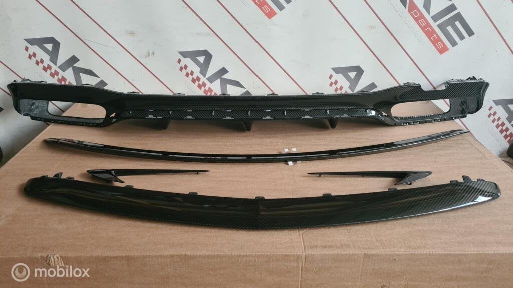Mercedes E63 W213 AMG Carbon diffuser carbon spoiler, Gebruikt, Ophalen of Verzenden