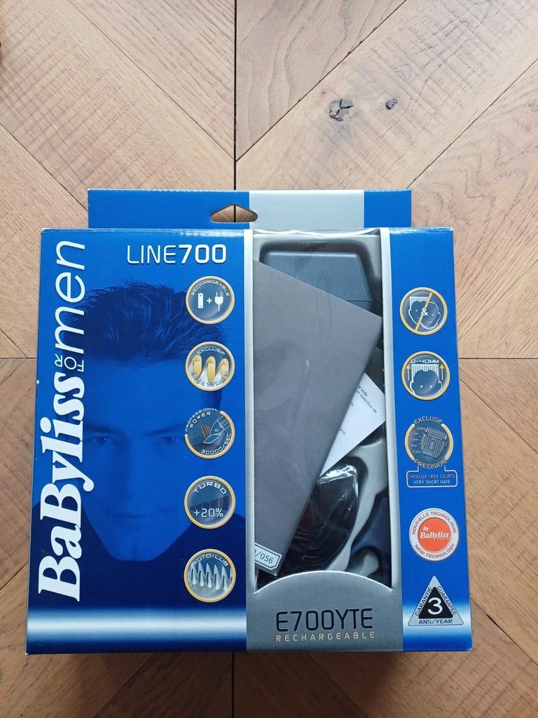 BaByliss For Men E700YTE Oplaadbare Tondeuse, Ophalen of Verzenden, Nieuw, Scheren en Epileren
