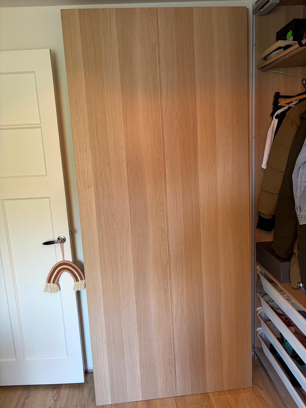 Schuifdeuren paxkast, Huis en Inrichting, Kasten | Kledingkasten, Ophalen, Gebruikt, 25 tot 50 cm, 200 cm of meer