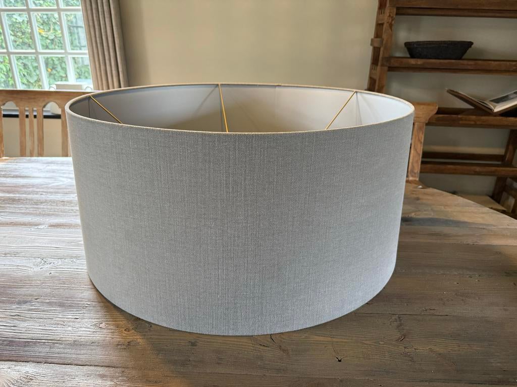 Grote Frezoli lampenkap grijs - 78 x 35 cm, Ophalen, Zo goed als nieuw, Grijs, Rond