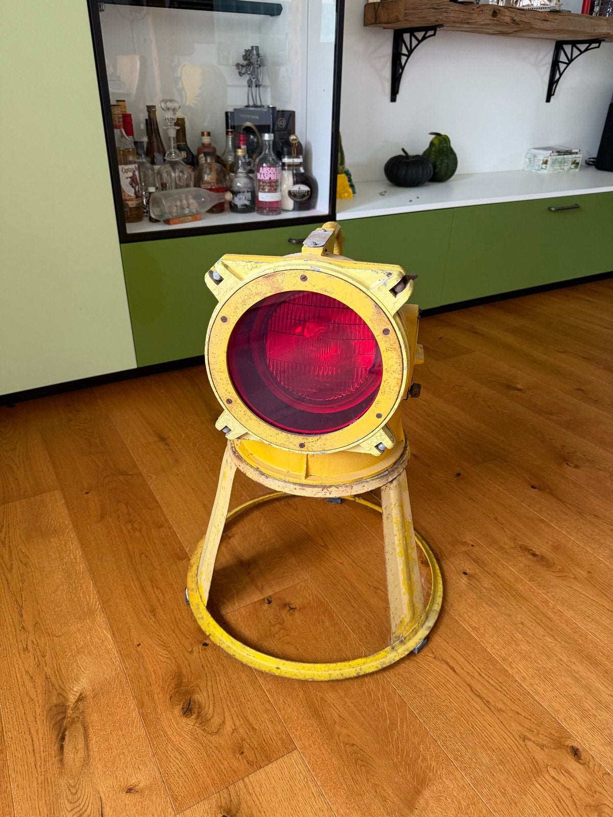 Vintage Landingsbaan Lamp uit het Oostblok, Antiek en Kunst, Ophalen