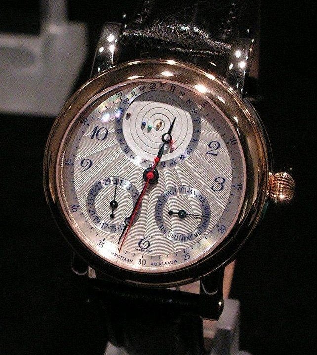 Vintage Christiaan van der Klaauw horloge gezocht, Ophalen, Zo goed als nieuw, Leer, Overige merken