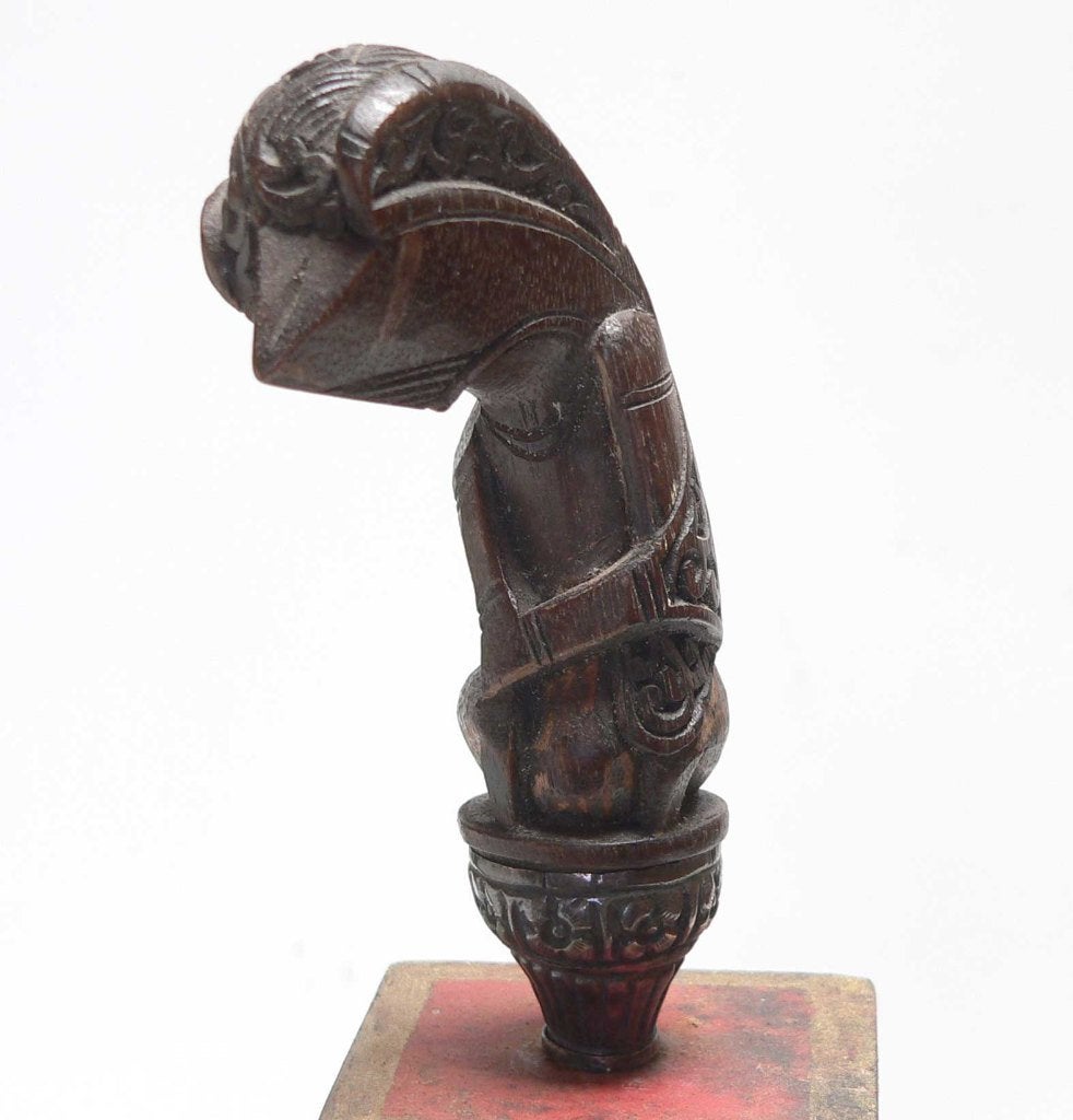 Keris greep Sumatra met zilveren Selut HJ4 Kris Indonesie, Antiek en Kunst, Kunst | Niet-Westerse kunst, Ophalen of Verzenden
