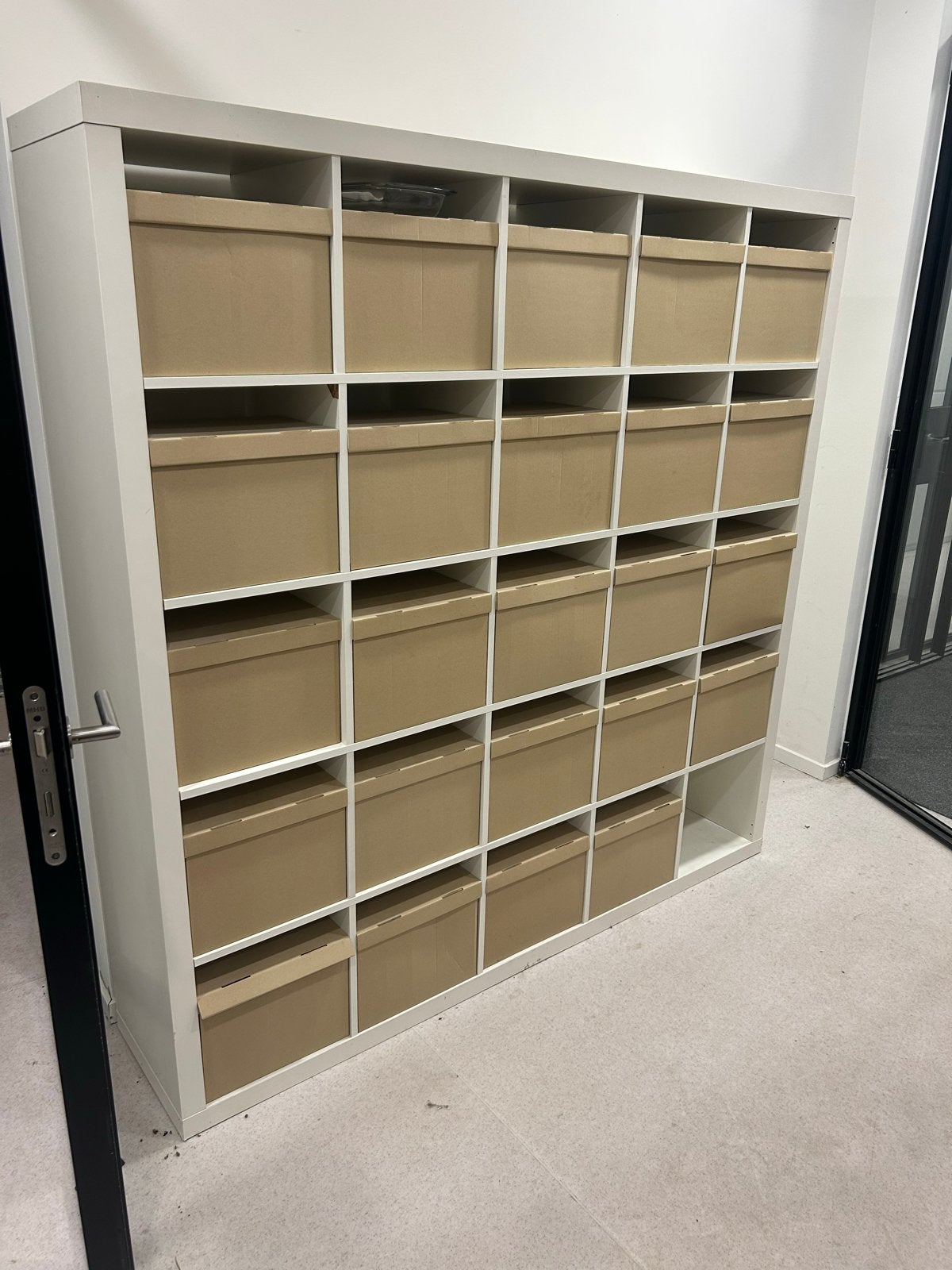 IKEA Kallax 5x5 vakkenkast - Wit, Ophalen, Gebruikt