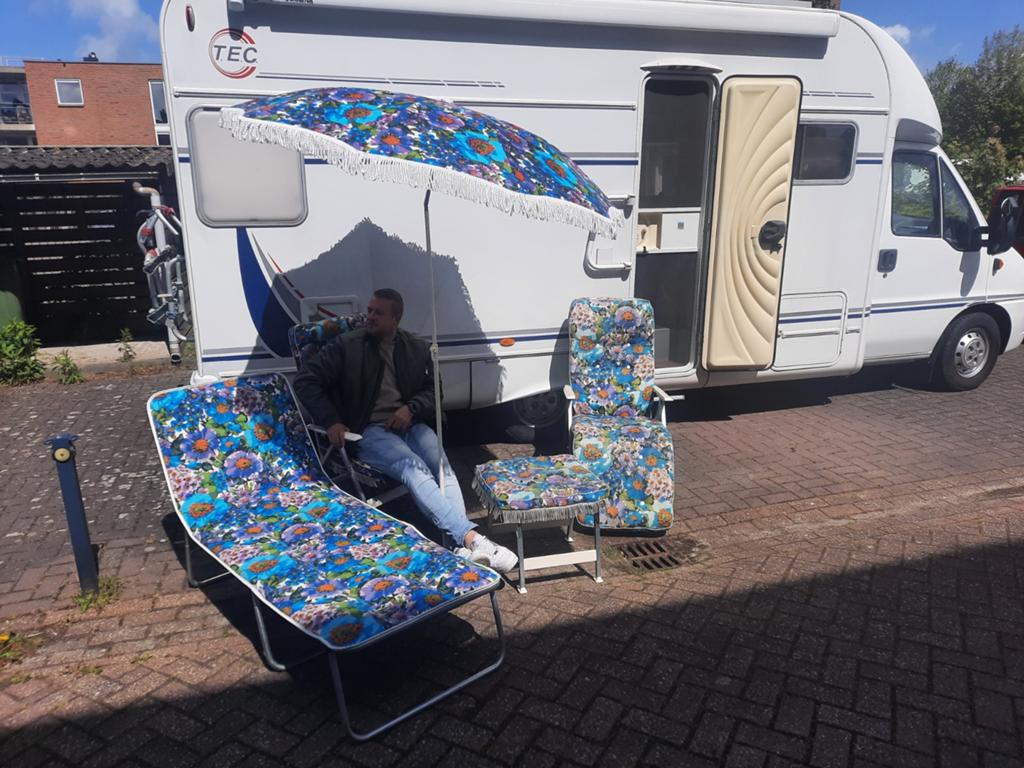 Retro tuinset vintage, Ophalen of Verzenden, Campingstoel