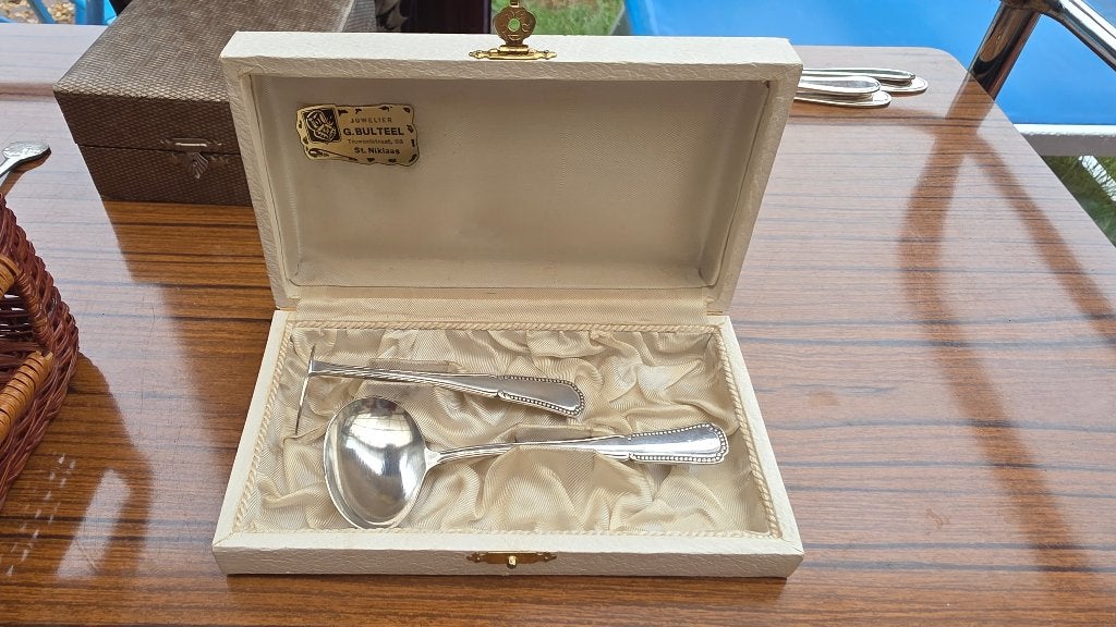 Antiek/vintage kinderbestekje Bulteel, Ophalen of Verzenden