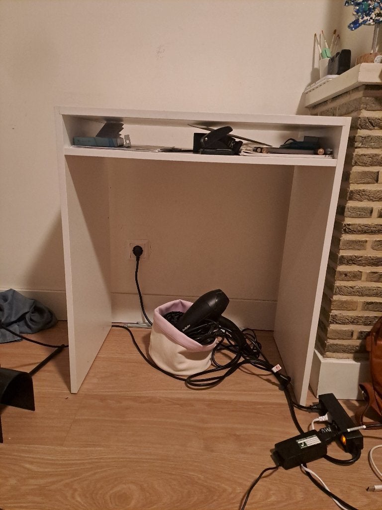 Bureau en bureaustoel, Ophalen, Demontabel, Gebruikt, 40 cm