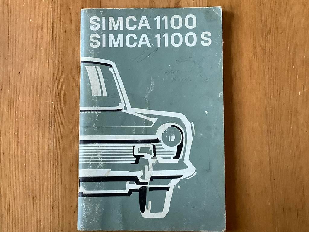 Instructieboekje Simca 1100, Ophalen of Verzenden