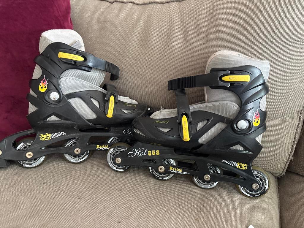 Skeelers gebruikt, verstelbaar maat 36-39, Sport en Fitness, Skeelers, Kinderen, Inline skates 4 wielen, Ophalen, Overige merken