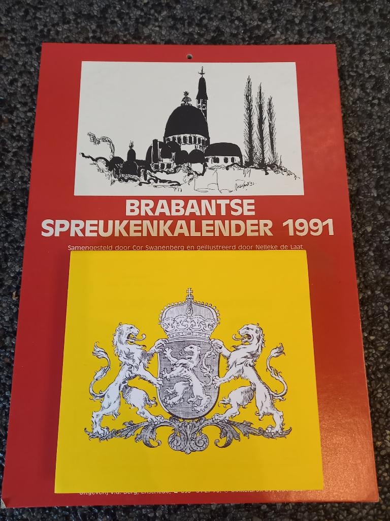* Brabantse Spreukenkalender 1991 *, Verzenden, Dagkalender, Zo goed als nieuw