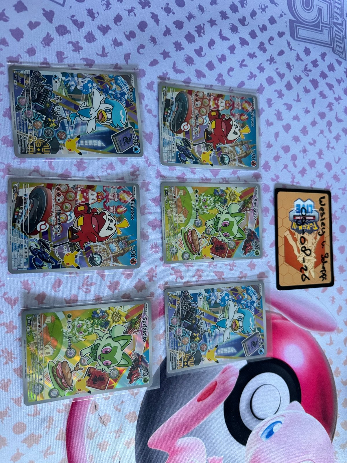 Gen 9 Pokémon kaarten set (dubbel) - Ruilen of kopen, Ophalen, Zo goed als nieuw, Meerdere kaarten, Foil