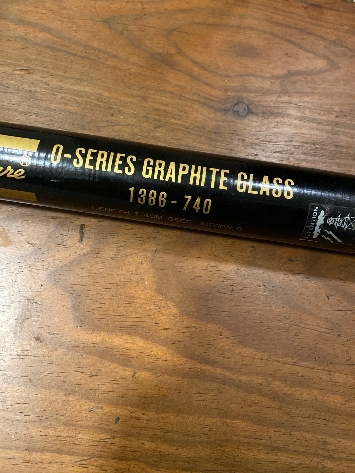 Shakespeare O-Series Graphite Glass hengel, Ophalen of Verzenden, Zo goed als nieuw, Complete hengel