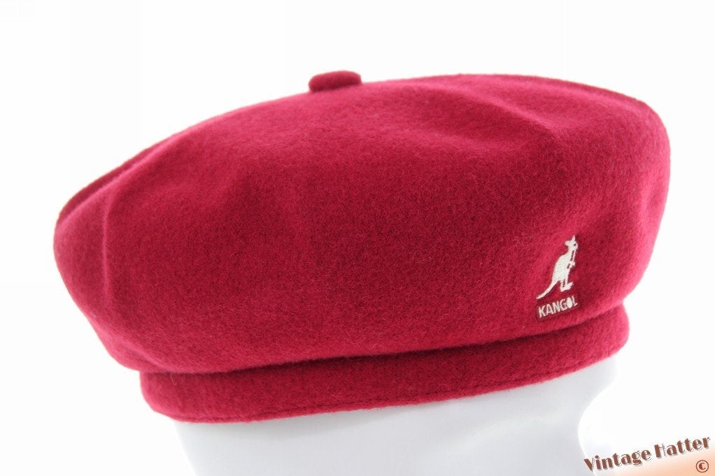 Kangol Wool Jax baret bordeaux rood wolmix 59-61 = XL nieuw, Hoed, Nieuw, Ophalen of Verzenden, Kangol Wool Jax