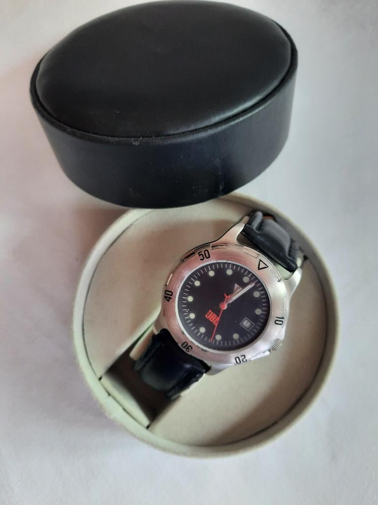 JBL HEREN HORLOGE, Overige merken, Leer, Staal, Verzenden
