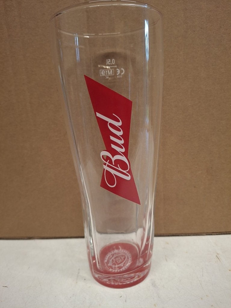 Bud / Budweiser bierglazen NIEUW!, Ophalen of Verzenden, Nieuw, Glas of Glazen, Overige merken