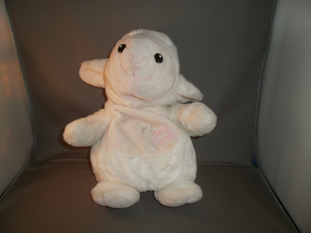 nicotoy handpop koe/schaap/paard best friends op buik, Paard, Overige karakters, Nieuw, Ophalen of Verzenden