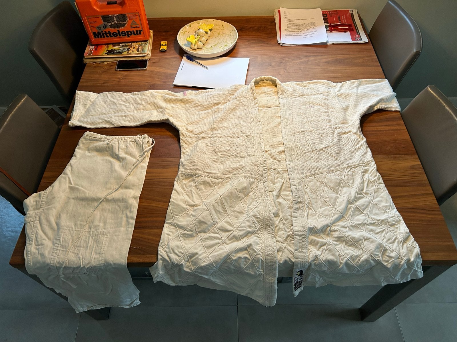 Judo pak 185 cm - weinig gebruikt, Ophalen of Verzenden, Gebruikt, Judo, Vechtsportpak