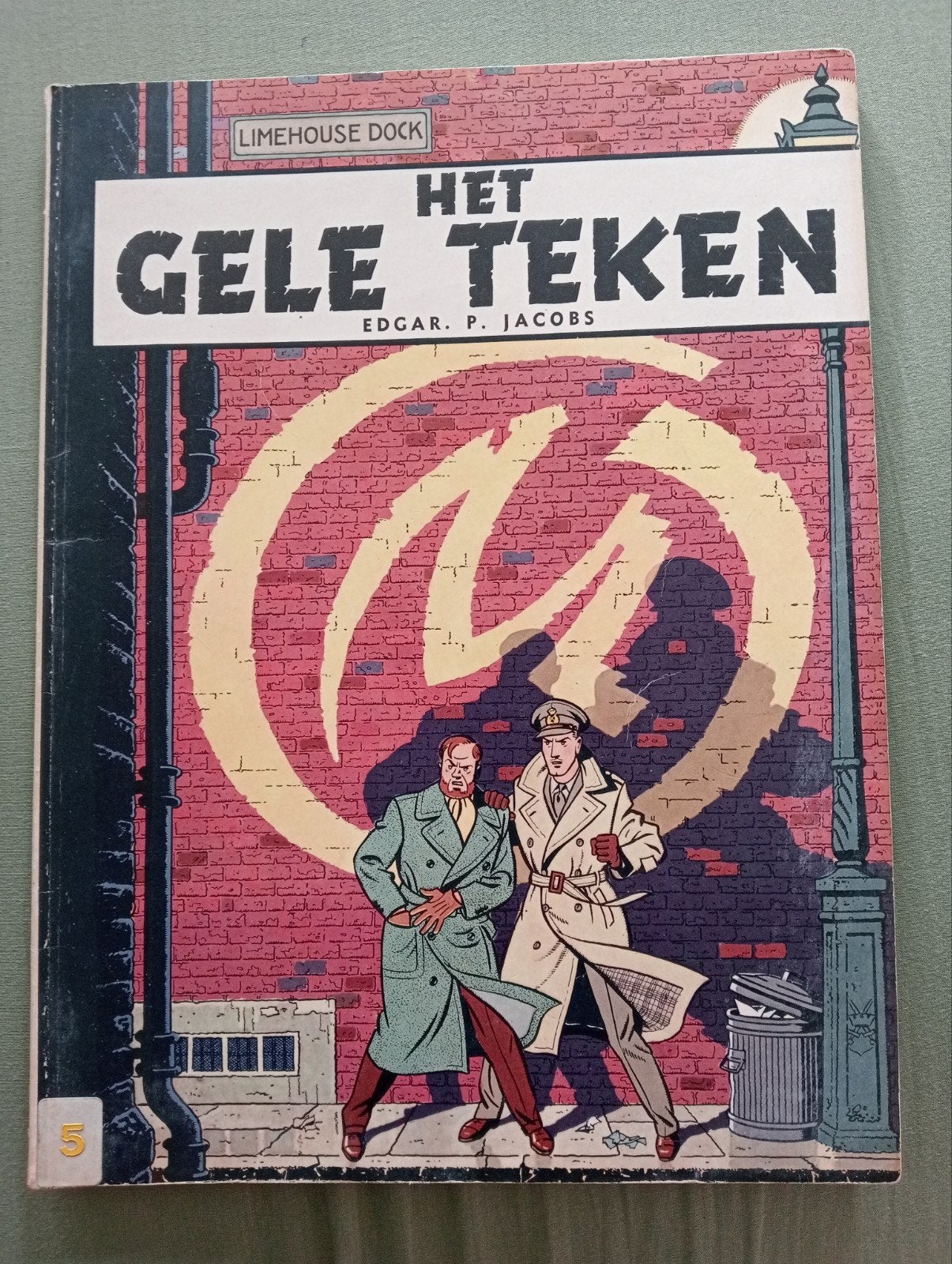 Het Gele Teken - Edgar P. Jacobs - Redelijke staat, Boeken, Eén stripboek, Ophalen of Verzenden, Gelezen, Edgar P. Jacobs